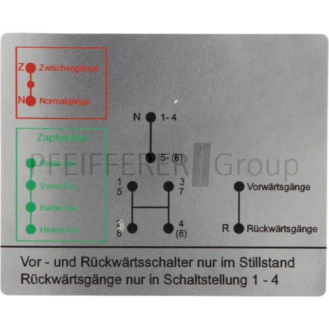 AUFKLEBER HYDRAULIKANSCHLÜSSE VORNE Unimog 406 EUR 20,00 - DE