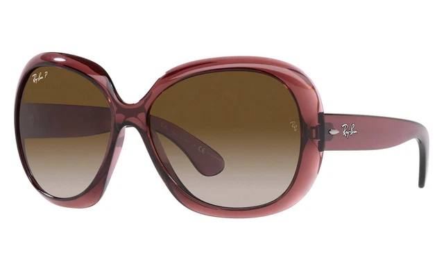 Gafas de sol Ray-Ban RB4098 JACKIE OHH II 6593T5 TRANSP. DARK BROWN POLARIZED