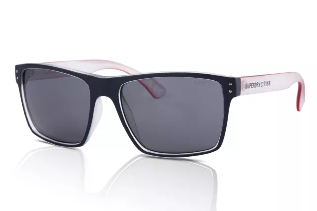 Superdry KOBE Gafas de Sol 189 Azul Marino/Rojo / Humo Oficial Distribuidor