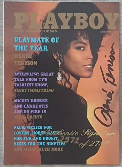 Playboy- April Edition (1995) Playmate of the Year #1PY RENEE TENISON Autograph