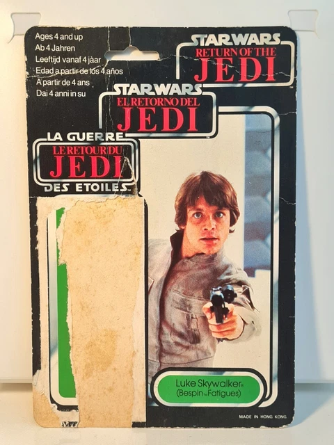 Star wars return of the jedi luke skywalker bespin tri logo  palitoy cardback