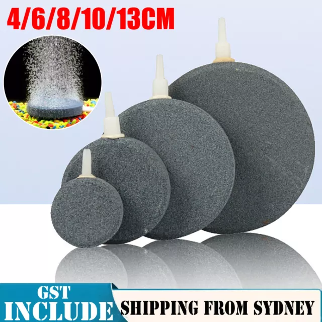 4-13cm AirStone Disk Bubble Diffuser Air Stone Hydroponics Aquarium Fish Tank AU