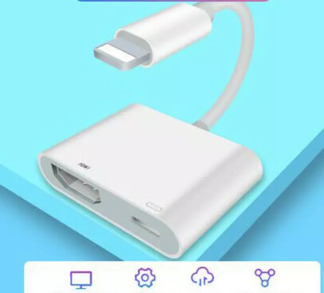 Lightning 1080P to HDMI Cable Sync Screen HDM,Apple Lightning Digital AV Adapter