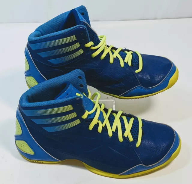 Adidas NXT LVL SPD K Mens Size 6 Blue Neon Yellow Basketball Shoes US