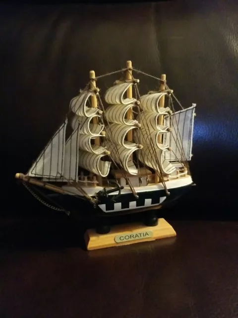 Wooden Sailing Ship Coratia 6"×6"