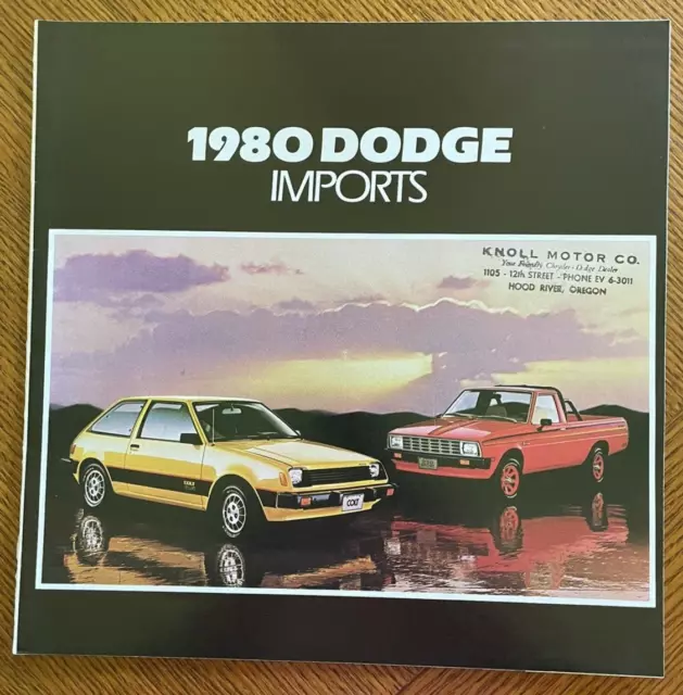 VINTAGE 1980 DODGE Import Car Ad Dealer Brochure - Colt Challenger D50 ...