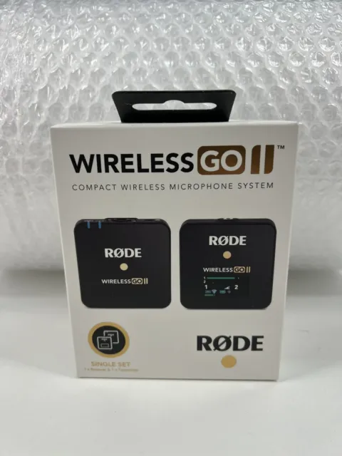 RODE Wireless GO II Microphone System - Single -  Transmitter & Receiver WIGOIIS