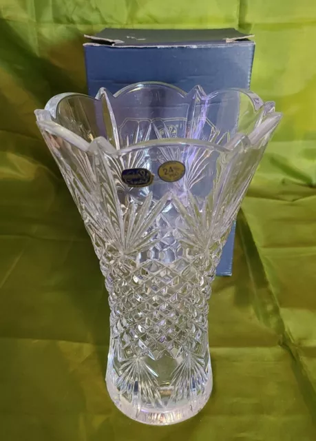 Bohemian Crystal Vase 25cm