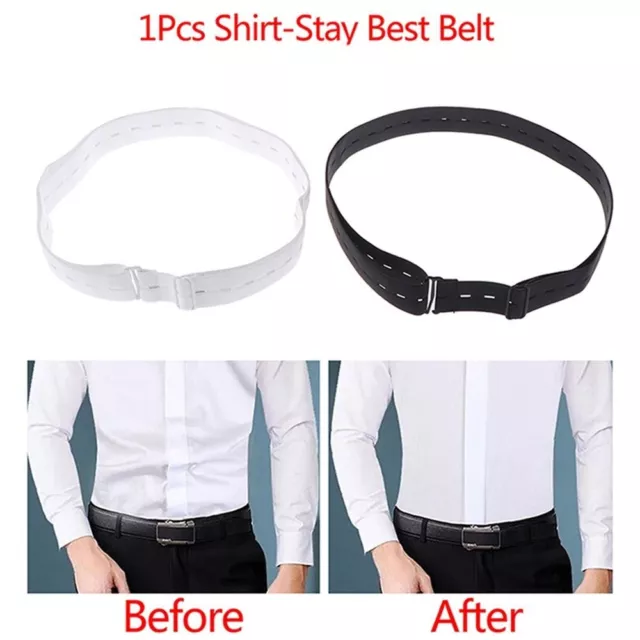 Adjustable Near Shirt-Stay Best Shirt Stays Black Belt Tuck It