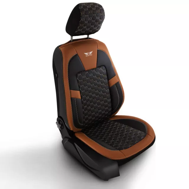 Funda de Asiento para El Coche Apto Toyota Yaris en Negro Braun Real