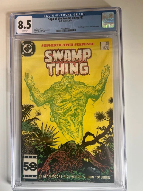 Saga of the Swamp Thing #37 (1985) 1st Appearance John Constantine CGC 8.5 VF+