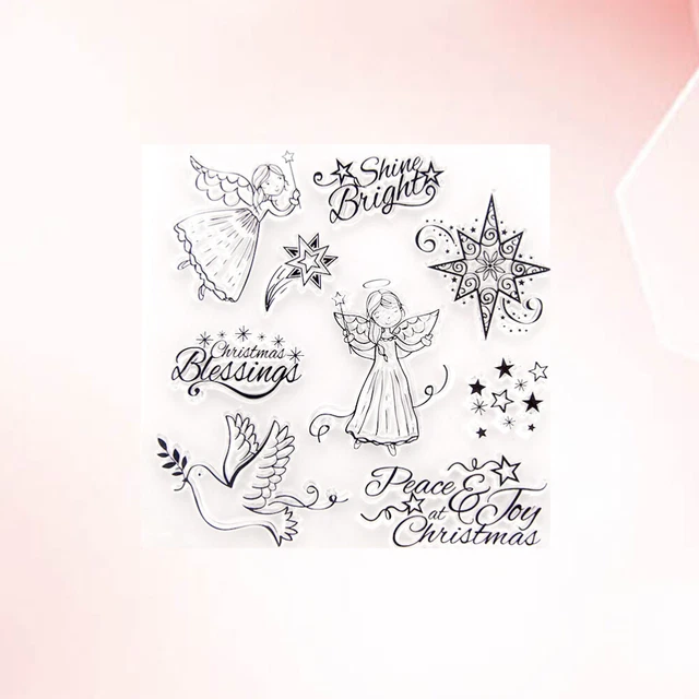 2 stücke klar stempel transparent dichtstempel für diy scrapbooking handwerk 5