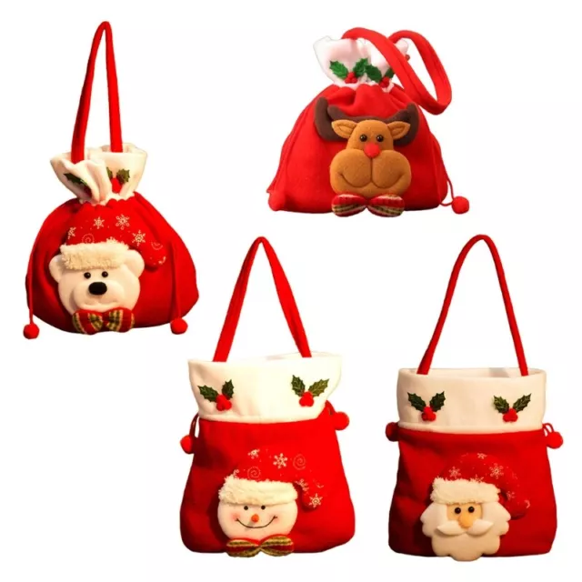 Christmas Gifts Bag Candy Holder Pouch Drawstring Bag Party for