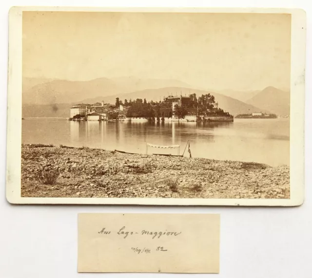 C. BACMEISTER (19.Jhd), Isola Bella im Lago Maggiore, um 1890, Albuminpapierabzu 2