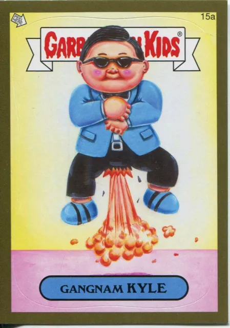 Garbage Pails Kids 2014 Series 1 Gold Parallel Base Card 15a GANGNAM KYLE