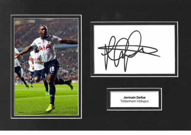 Jermain Defoe Signed 12x8 Photo Display Tottenham Hotspur Real Memorabilia COA