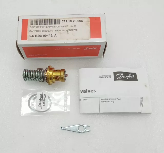 Danfoss Orifice Pour Extension Valvule 068B2789 / Danfoss 067B2789