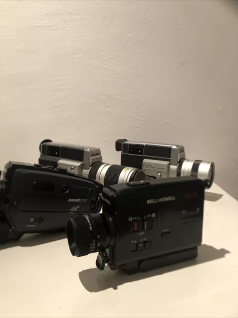 Lot De Camera Super 8 Canon Autozoom -- Pour Pièces- Bauer C 104 -- Bell&Howell