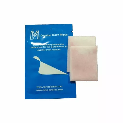 Cocaine drug detection wipes/swab (Box of 50) with 10 pairs free gloves