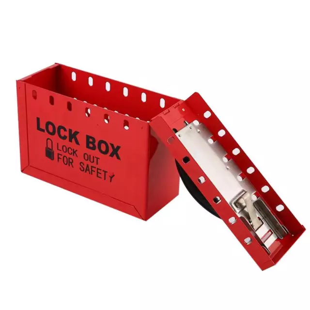 Loto Box Safety Lockout Tagout Lock Lock Stockage, Jusqu'à 12 Cadenas