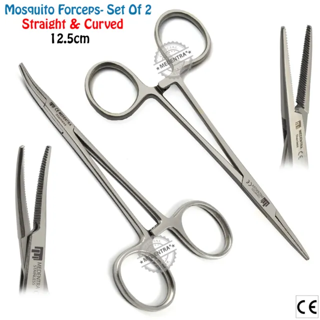 Surgical Orthodontics Hemostat Mosquito Locking Pliers Straight And Curved Lab