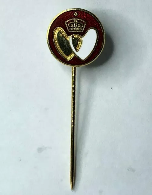 Vintage Blood Donors stick Pin Enamel gilt finish