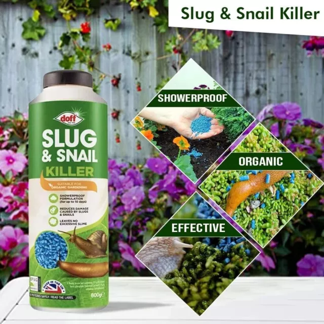 Slug and Snail Killer Pellets Bait Organic Bayer Sluggo Powder Garden Home 300g 2