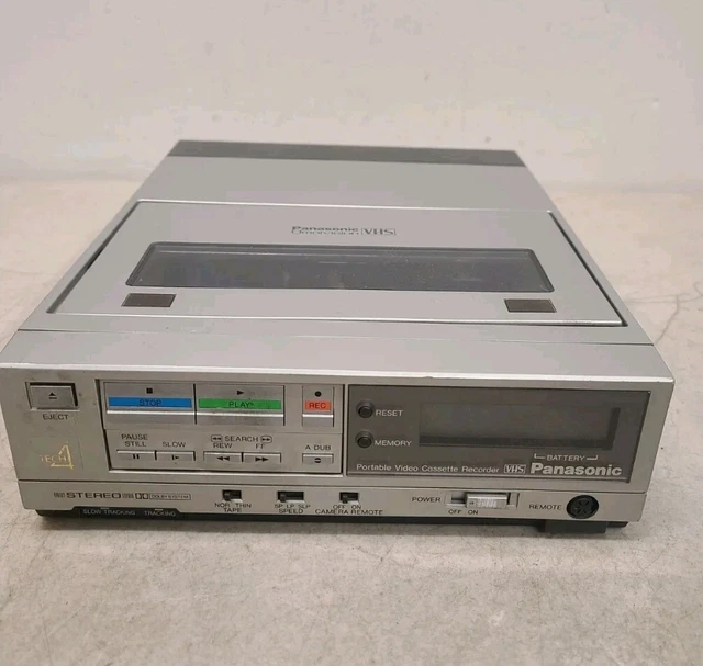 PANASONIC PV8000 PORTABLE Video Cassette Recorder Untested Vintage VCR