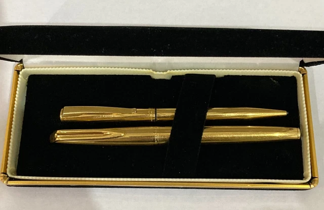 Stylo Plume Waterman Modèle C/F - Plaque Or - Plume Or 18K - Made In France - Occasion