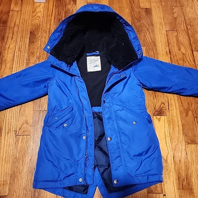 J. Crew Outerwear Blue Winter Jacket Kid's Size 4-5T Hodded Fast Shipping