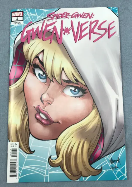 Spider-Gwen: Gwenverse #1 Marvel Comic 2022 Nauck Headshot Variant Cover