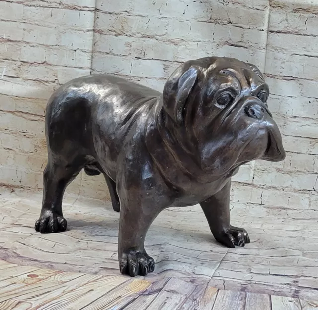 Bronze English BULL DOG Statue Bulldog Art Sculpture Georgetown Mascot