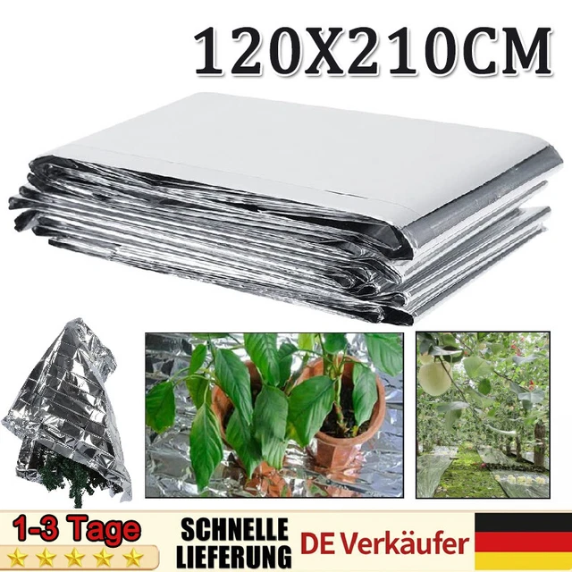 Doppelseitige Reflektierende Mylarfolie Gewächshäuser Pflanzenwachstum 210cm DHL