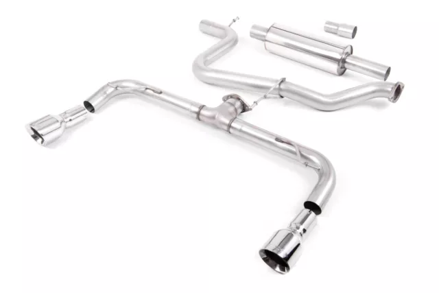 Milltek Golf MK7 GTD 2.0 TDi 185PS 3" Cat Back Exhaust Res - GTI Style SSXVW246