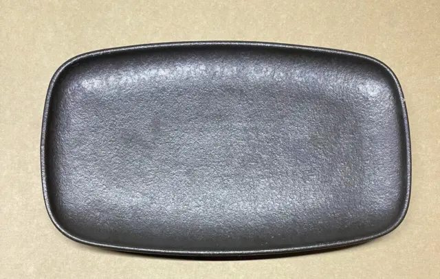 Servizio da 6 - Vassoio Piatto da portata in ceramica nera JVL tipo rettangolare