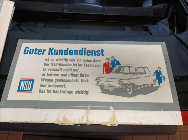 Werbung NSU Prinz Pappaufsteller rar 4 TT 