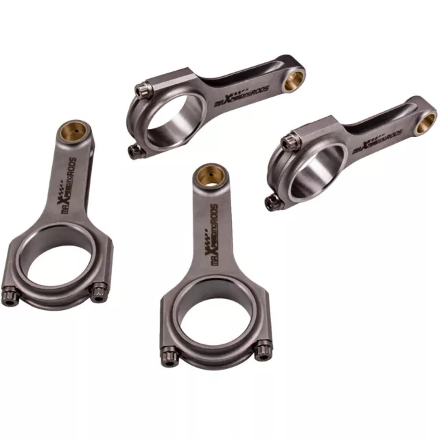 4PCS Connecting Rods+ ARP Bolts for BMW E30 M3 S14B23 88-91 L4 H-beam Conrods