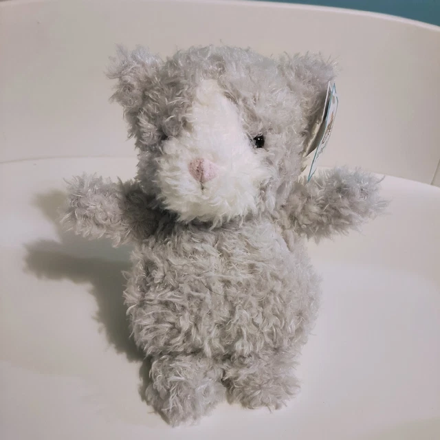 NEW JELLYCAT LITTLE Kitten L3K Grey And White Cat BNWT Cute Soft Toy