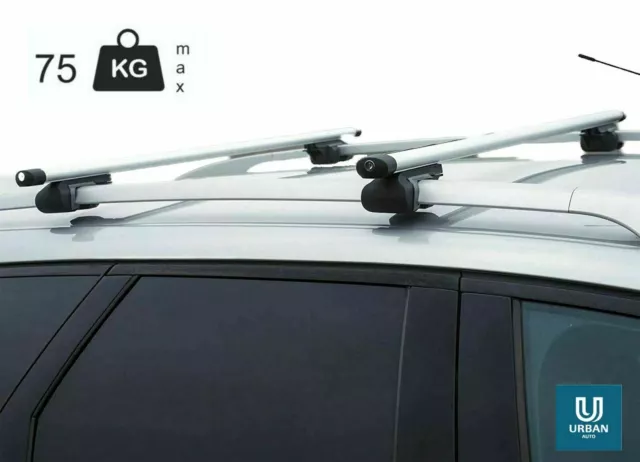 Roof Bar Aluminium To Fit Saab 9-3 Estate / Sport Hatch.Years (05-12) Locking