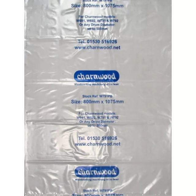 Charnwood W791PB Polythene Collection Bag 800 x 1075mm (32” x 43”) Pack of 10