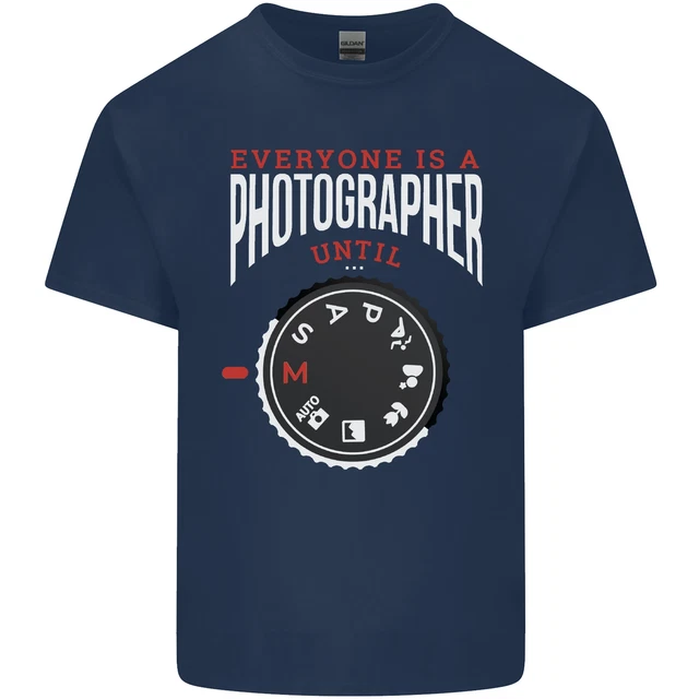T-shirt top da uomo cotone Everyones a Photographer Until Photography 2