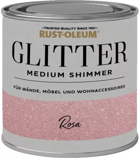 Rust-Oleum Glitter Medium Shimmer Rosa Innenbereich Glitzermetallic Möbel Wände