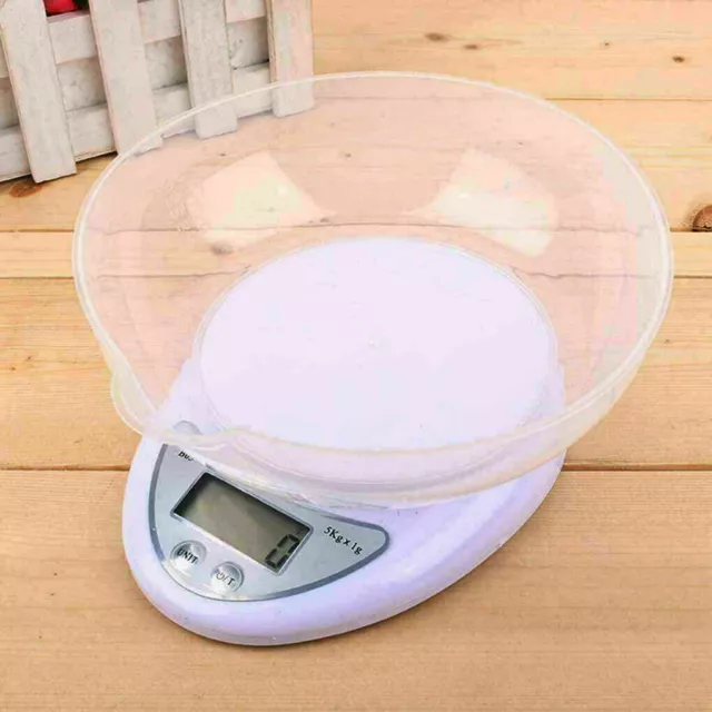 5kg LCD Digital Scales Kitchen Electronic Cooking Food Bowl Scale Measuring Tool