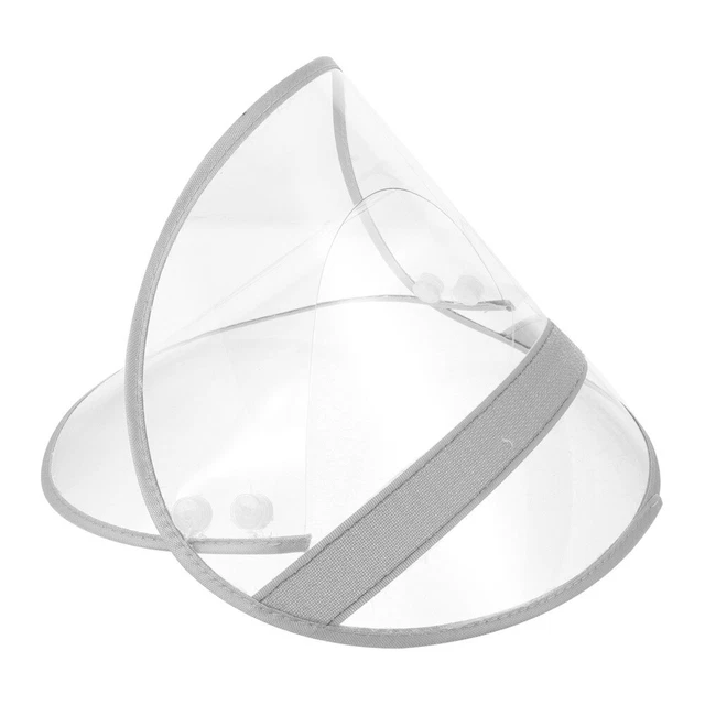 Cappello trasparente tesa impermeabile tesa cappello sostituibile scudo antipioggia cappello poncho