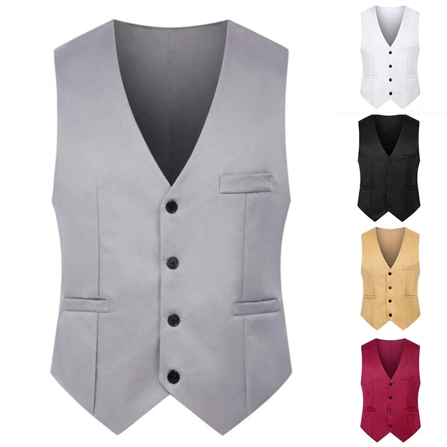 Gilet da uomo nuovissimo abbigliamento primavera estate collo a V tutte le stagioni