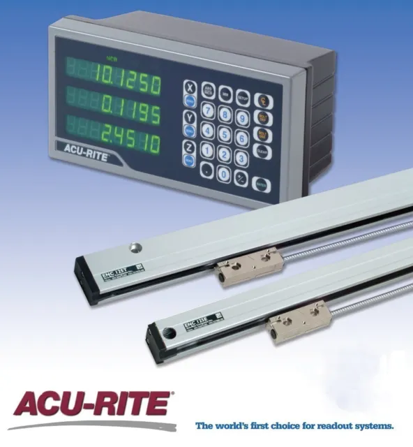 Acu-Rite 100S, 3 Axis DRO Kit, 3 Glass Scales XYZ, 10x50 Acer / Bridgeport Mill 2