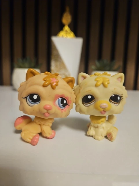 Lot De 3 Figurines Littlest Pet Shop - SLEEPY TAILS #2485, 2486, 2487 (années 90)