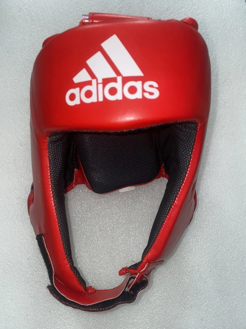 ADIDAS BOXING HEAD Guard Large Red AIBA Competition Approved Combat Headguard 44.00 PicClick UK