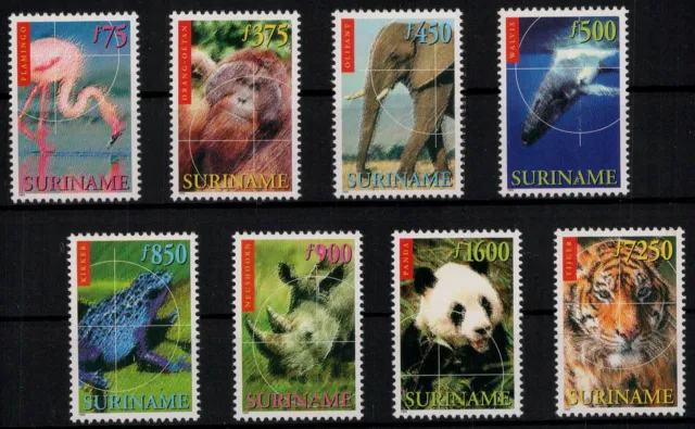 Surinam; Seltene Tiere 1999 kpl. **  (32,-)