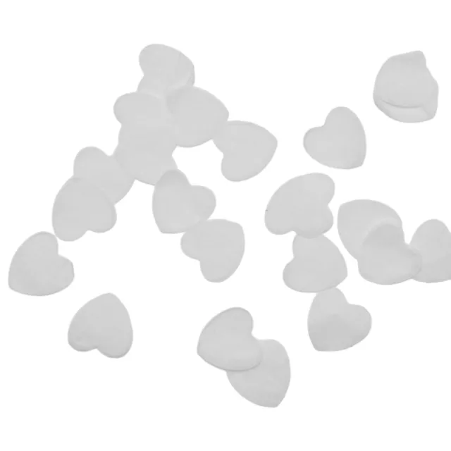 Romantic Touch Biodegradable White Heart Confetti for DIY Celebrations